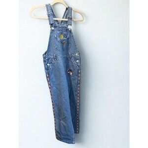 Vintage 90s Looney Tunes Denim Overalls size 10-12 L.